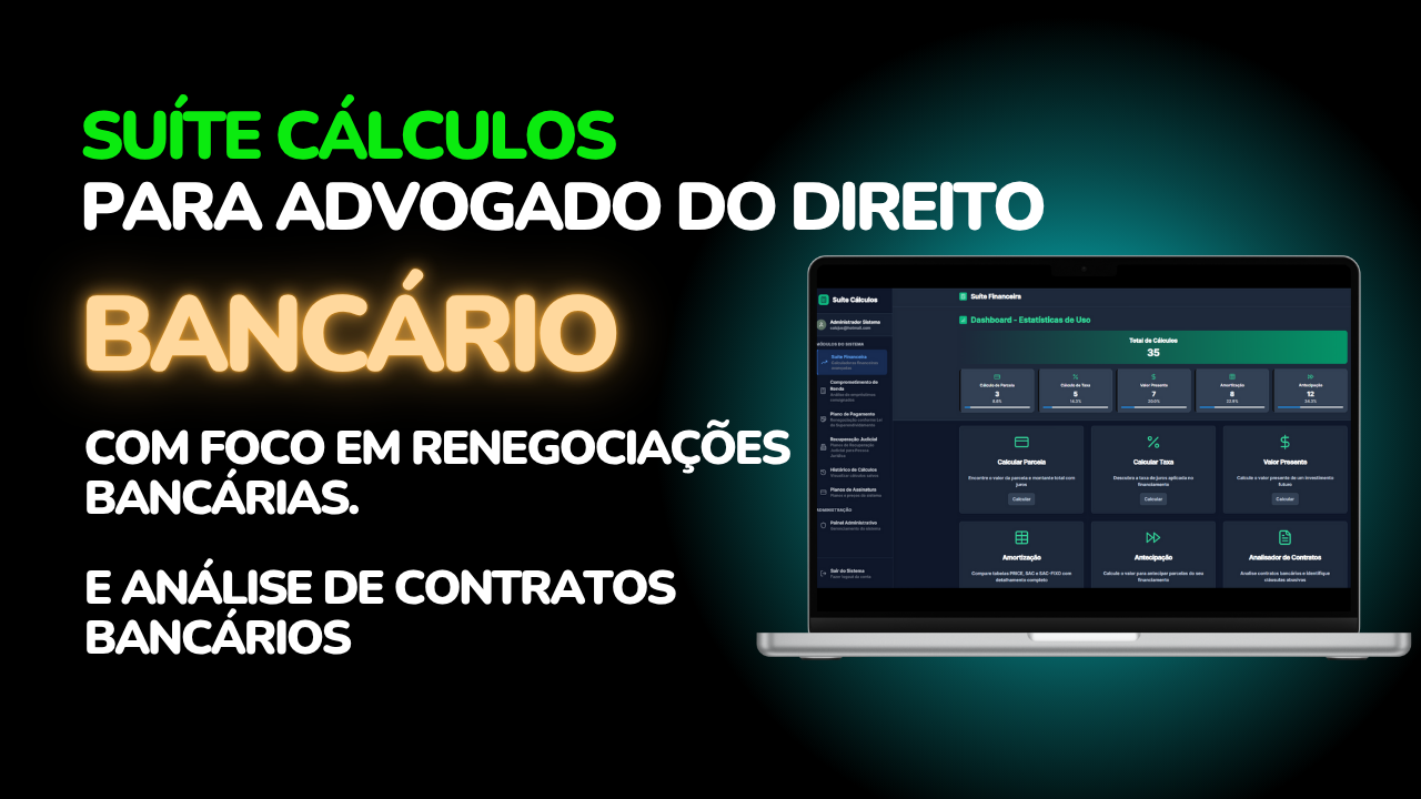 Suite Cálculos Financeiros